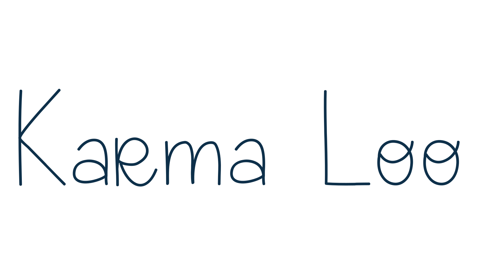 Karma Loo, fancy various decorative script calligraphy font preview