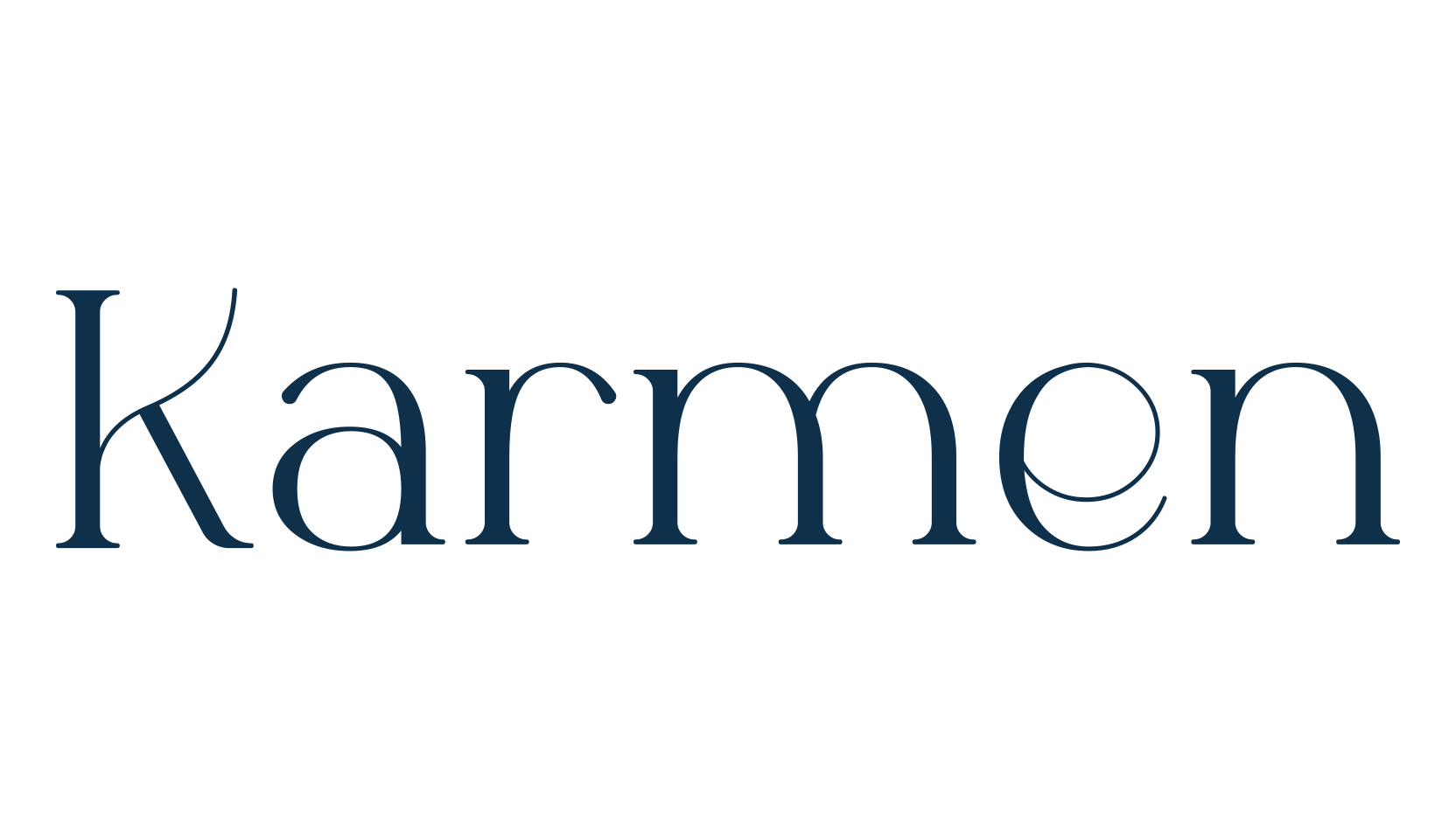 Karmen, serif font preview
