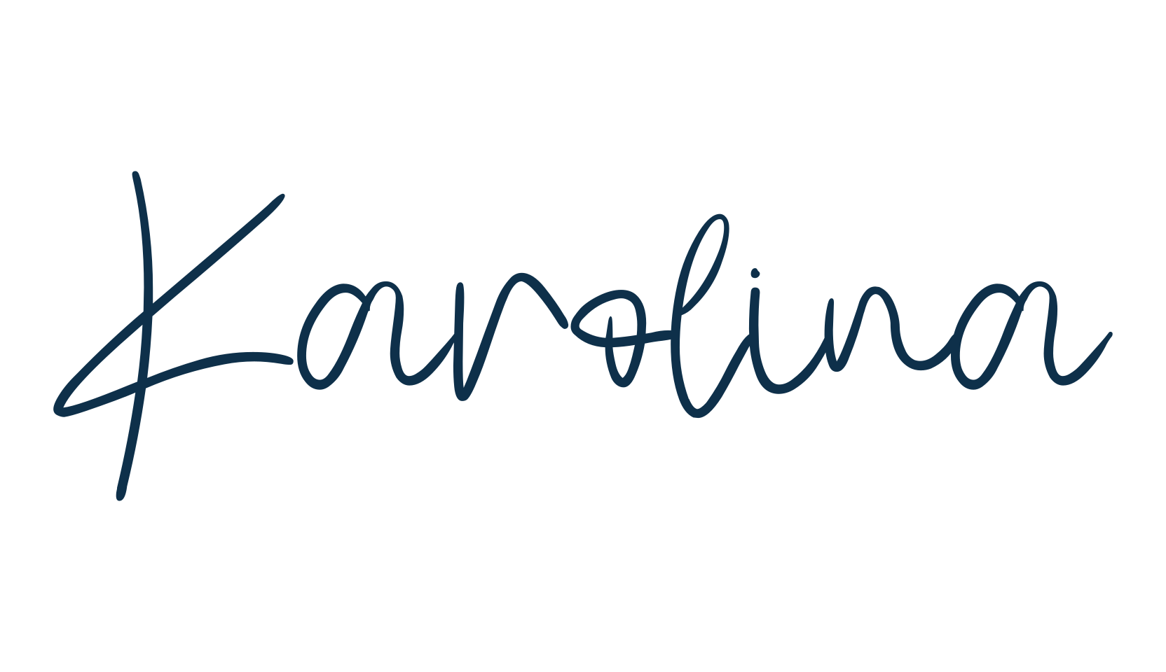 Karolina (karolina-2), handwriting font preview