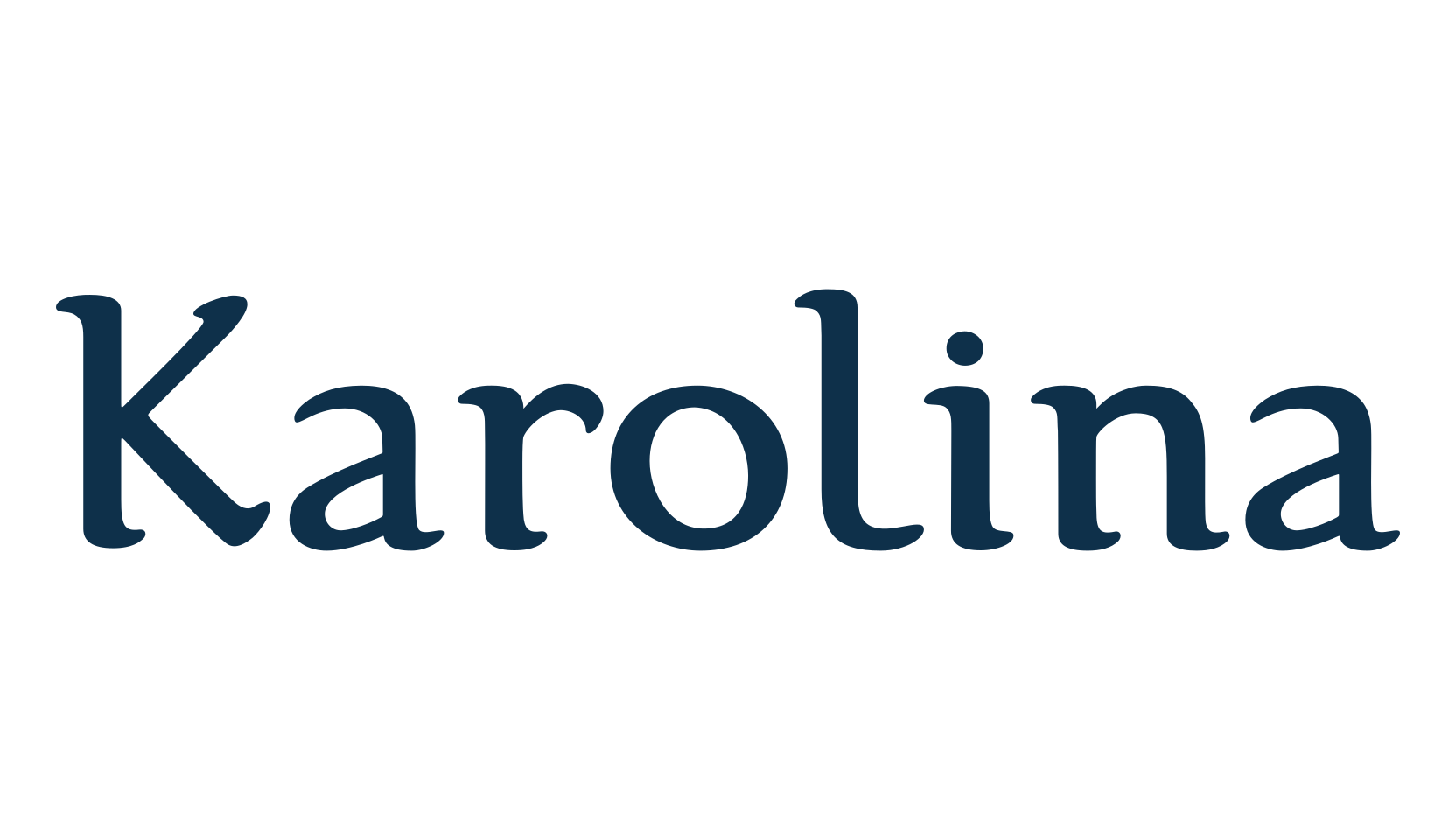 Karolina, basic serif font preview