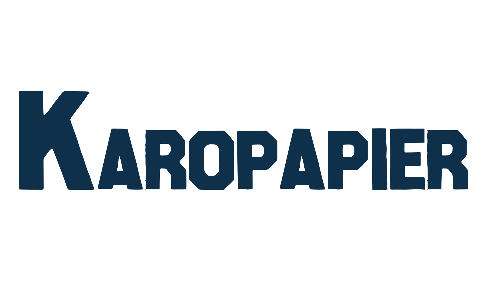 Karopapier, old school font preview