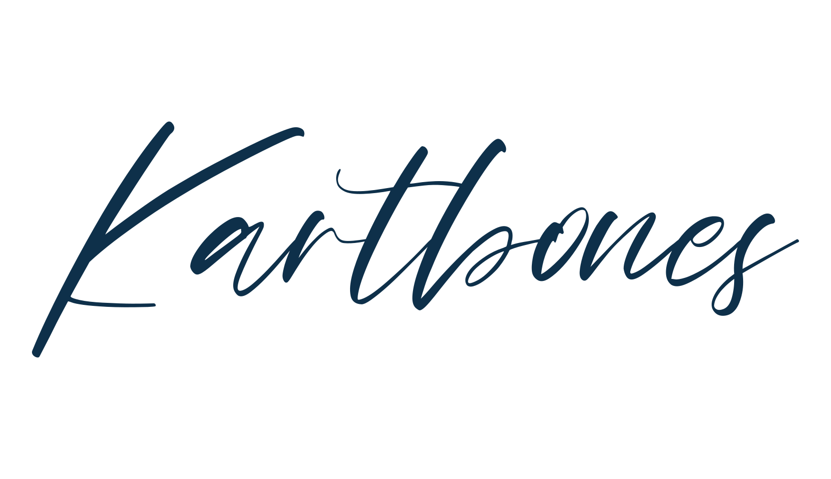 Kartbones, handwriting font preview