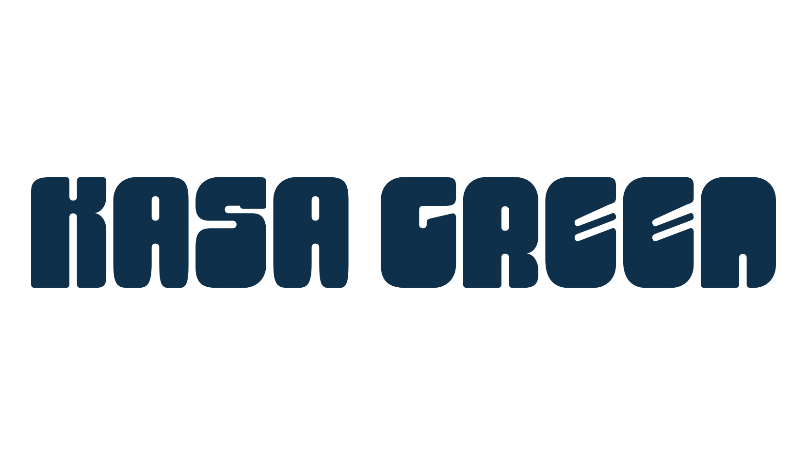 Kasa Green, fancy groovy decorative font preview