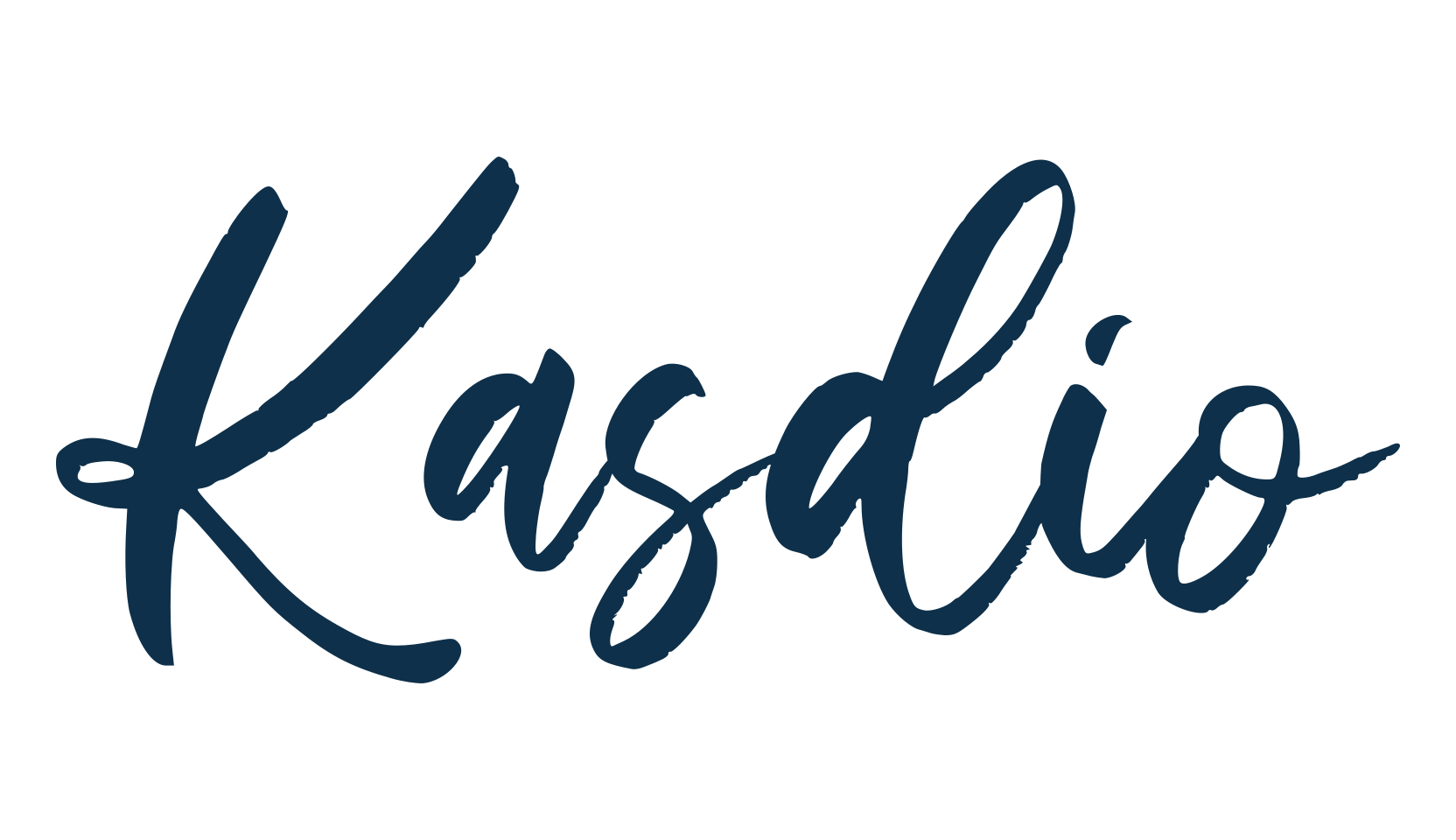Kasdio, brush font preview