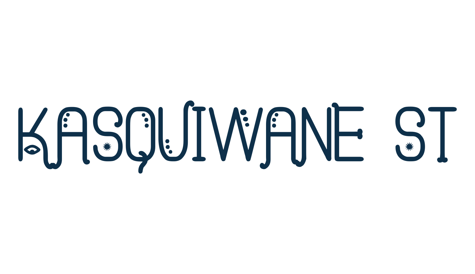 Kasquiwane St, decorative font preview
