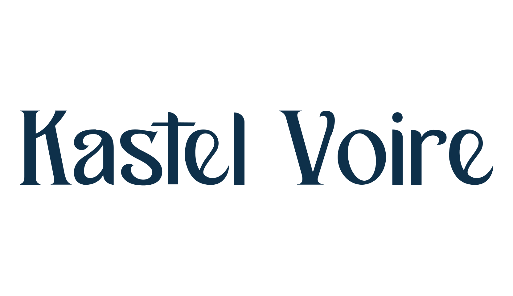 Kastel Voire, retro font preview