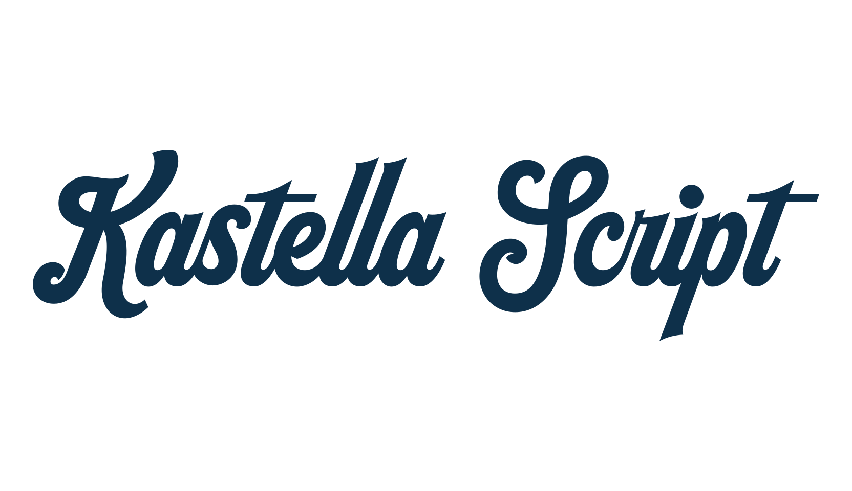 Kastella Script, fancy old school decorative script calligraphy font preview