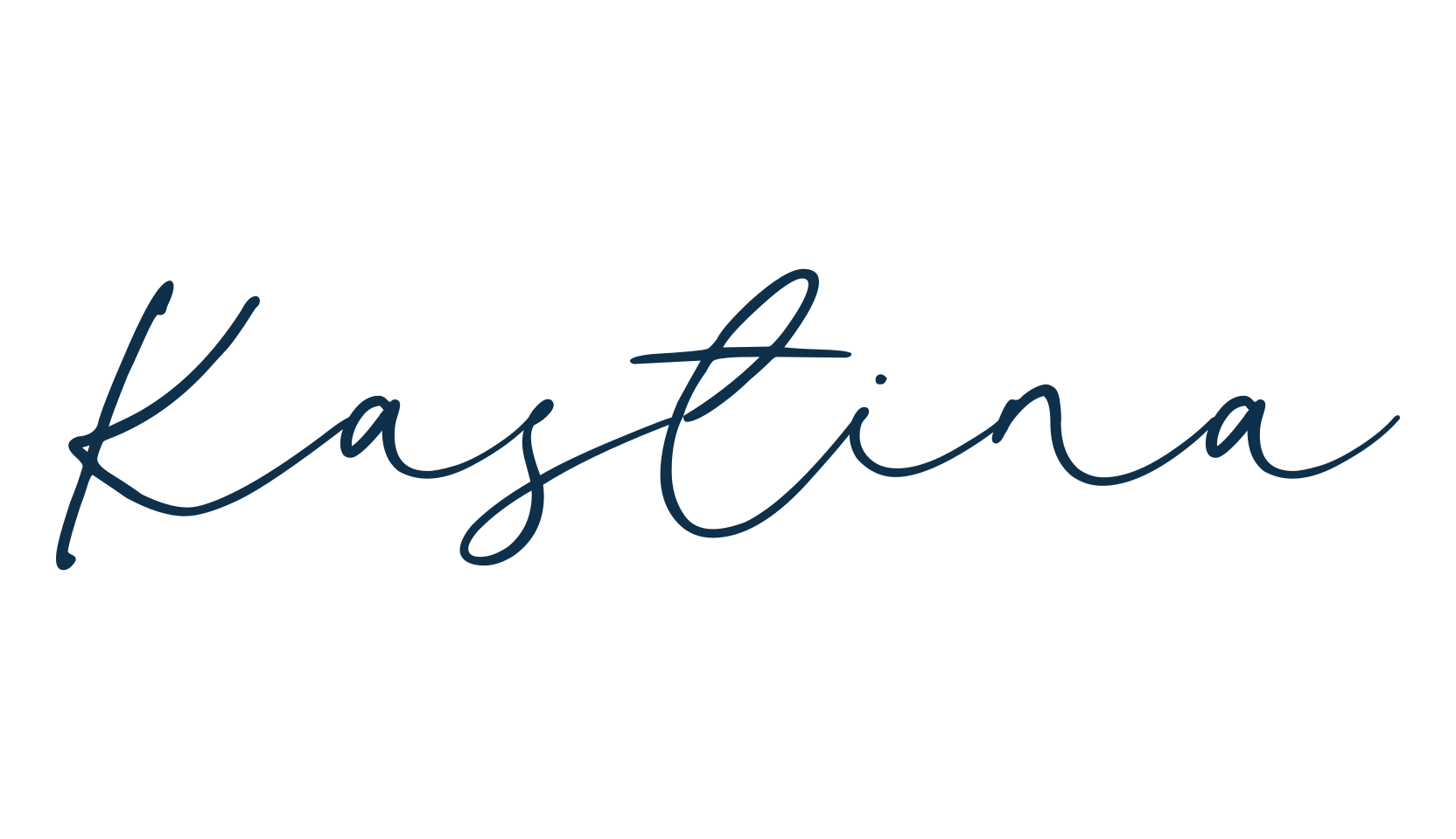 Kastina, handwriting font preview