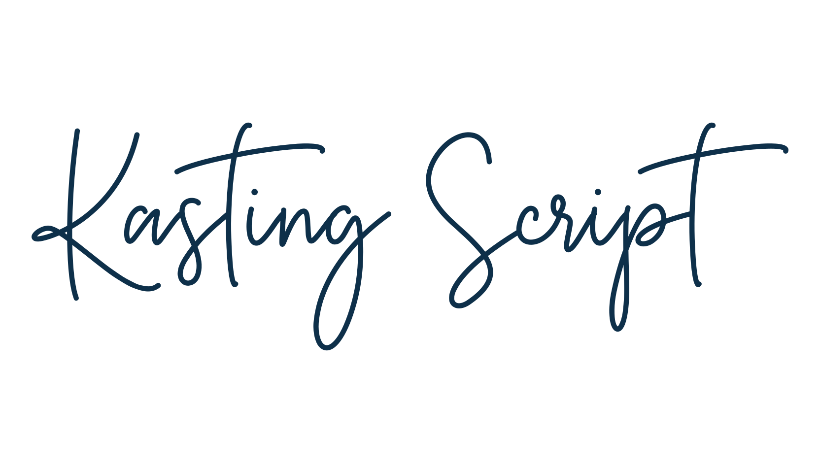 Kasting Script, handwriting font preview