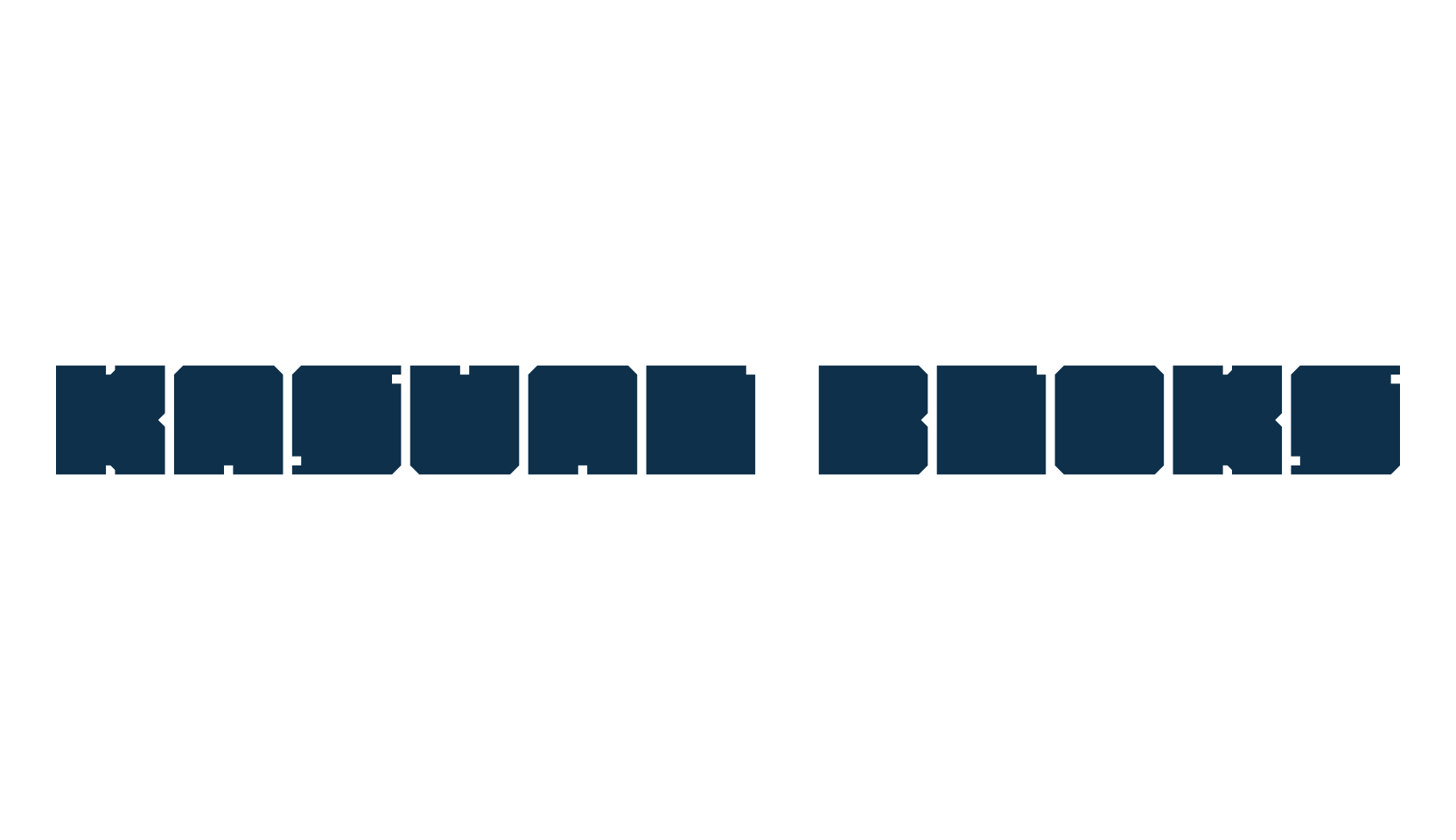 Kasual Bloks, techno square sci-fi font preview