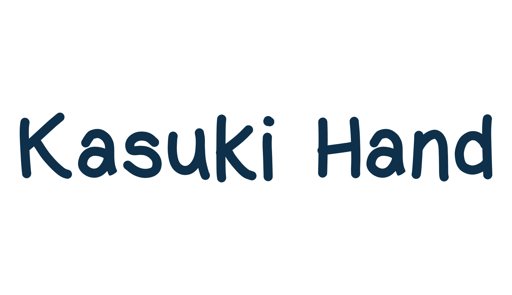 Kasuki Hand, script handwritten fancy decorative calligraphy font preview