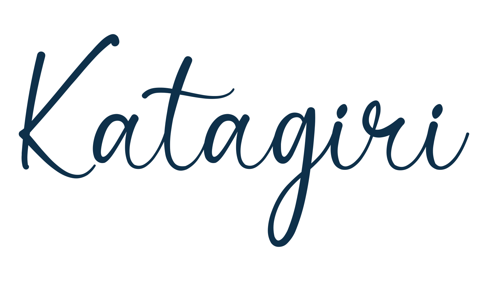 Katagiri, fancy decorative font preview