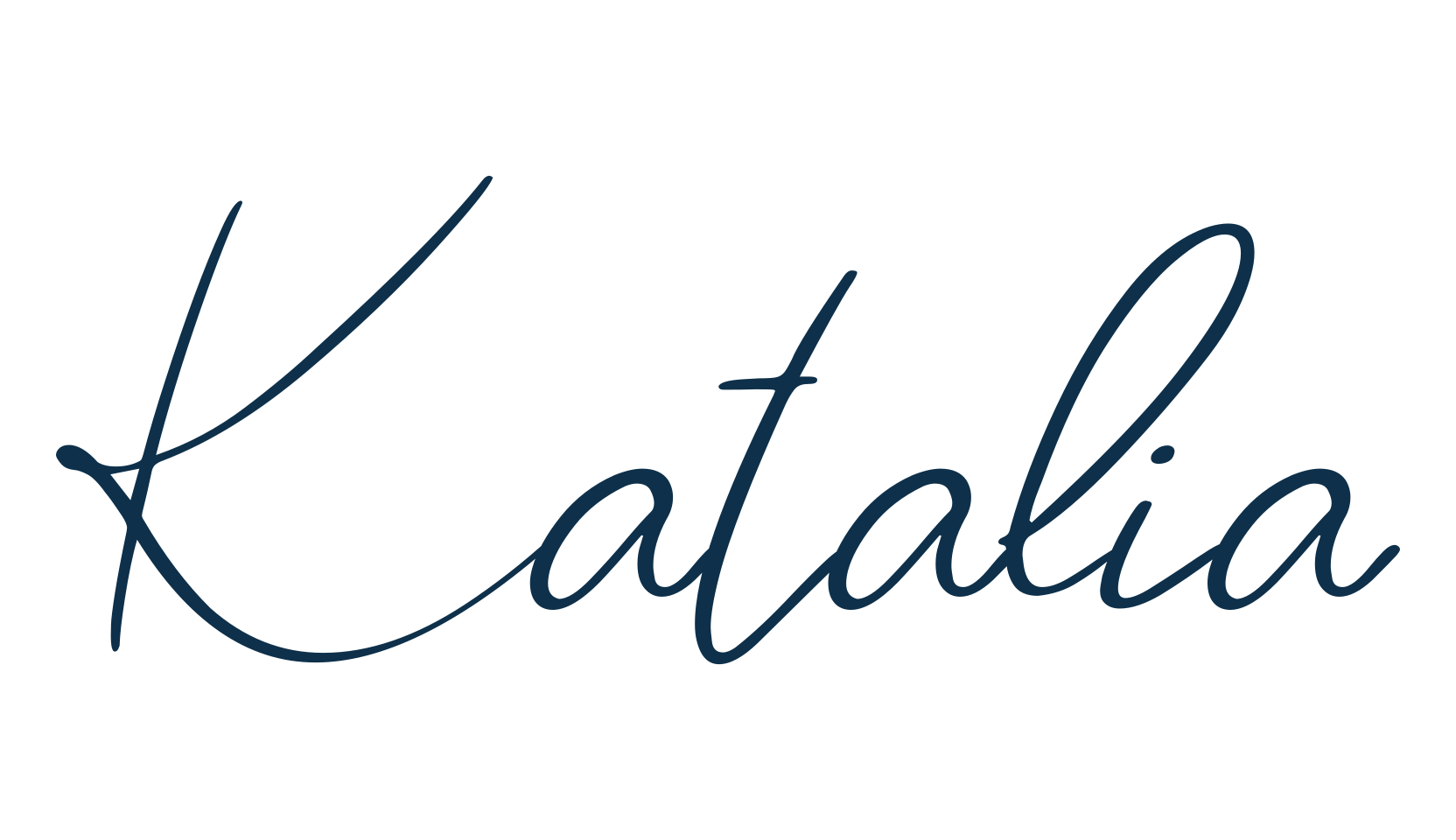 Katalia, handwriting font preview