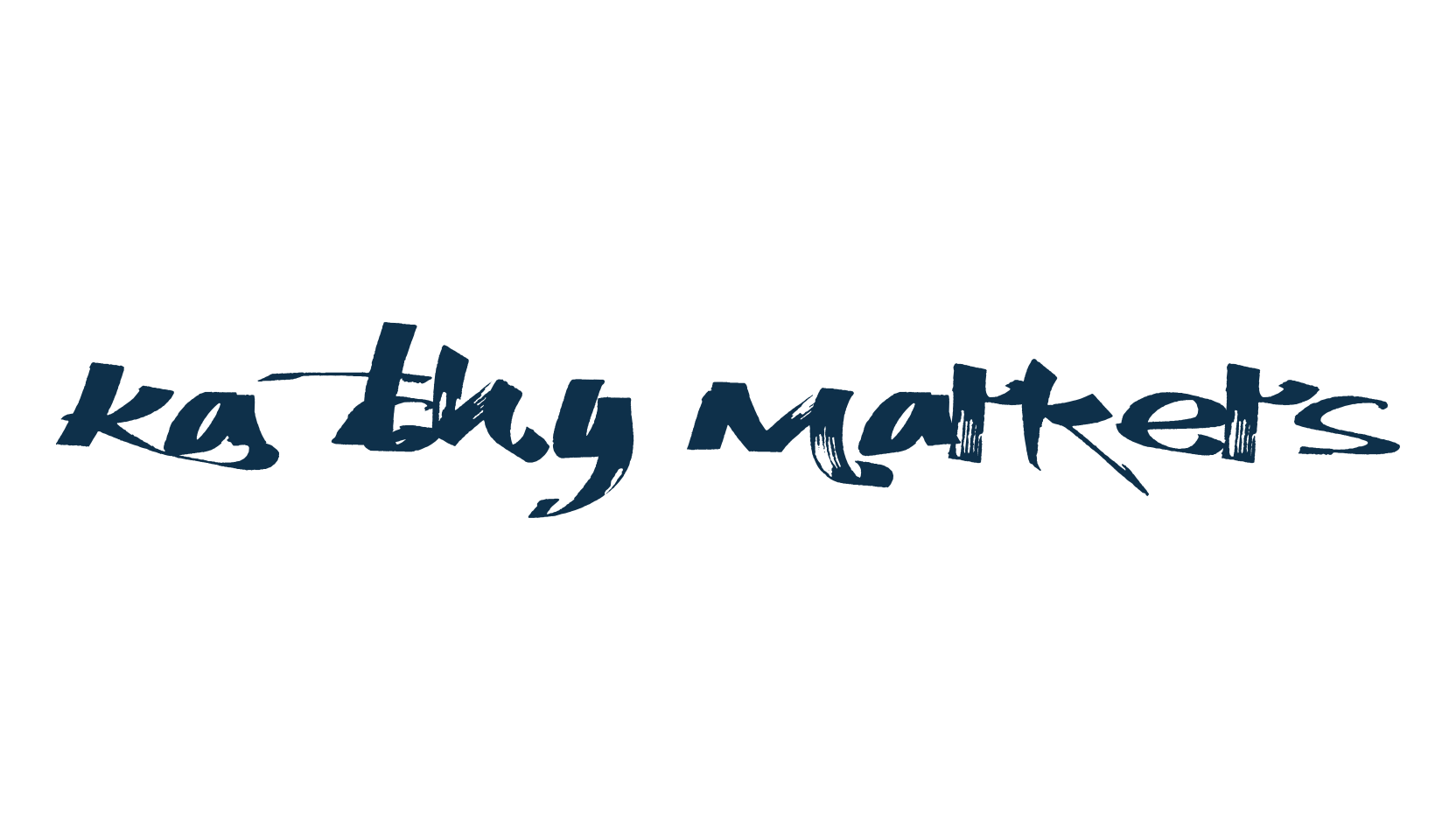 Katchy Markers, brush font preview
