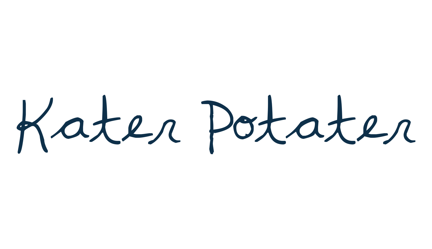 Kater Potater, script handwritten fancy decorative calligraphy font preview