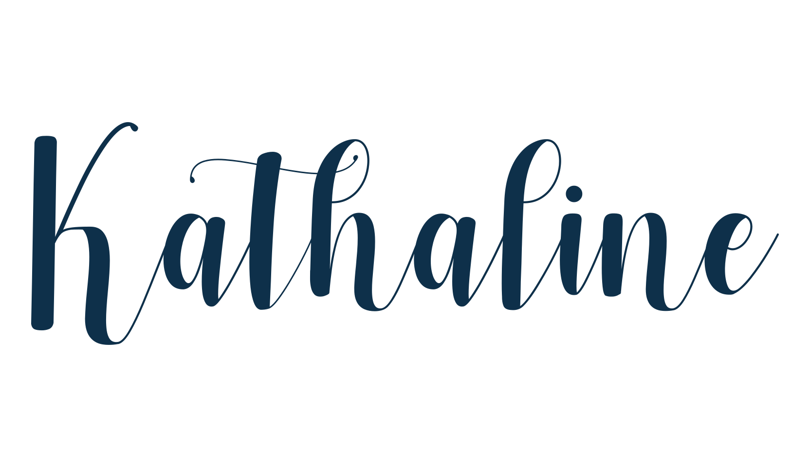 Kathaline, script calligraphy fancy decorative font preview