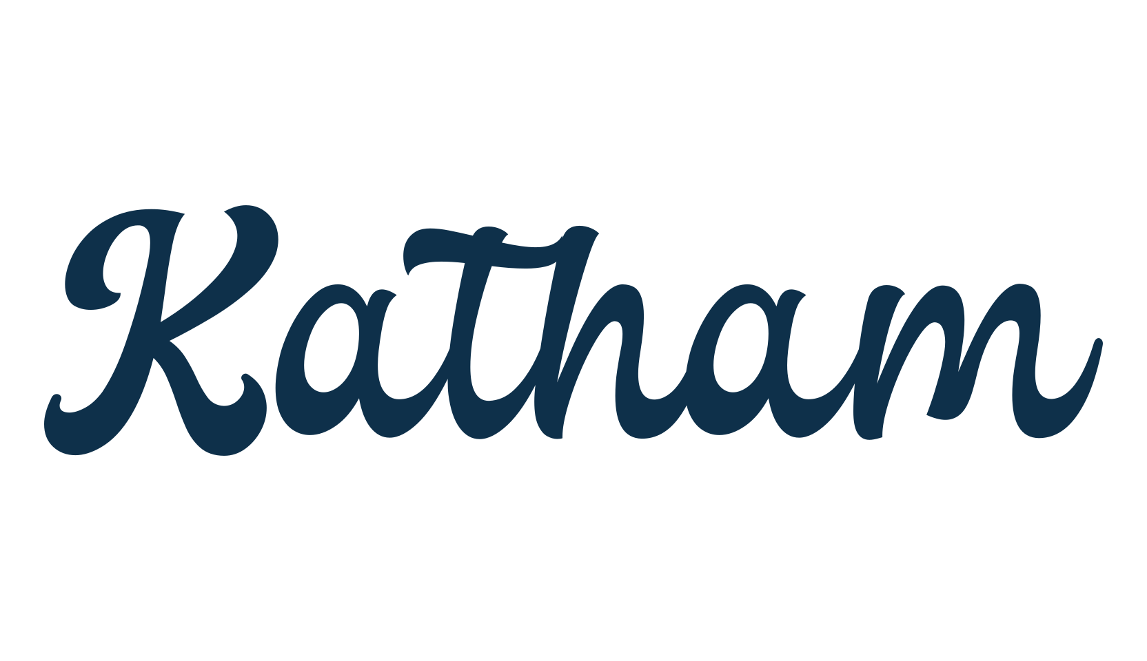Katham, old school font preview