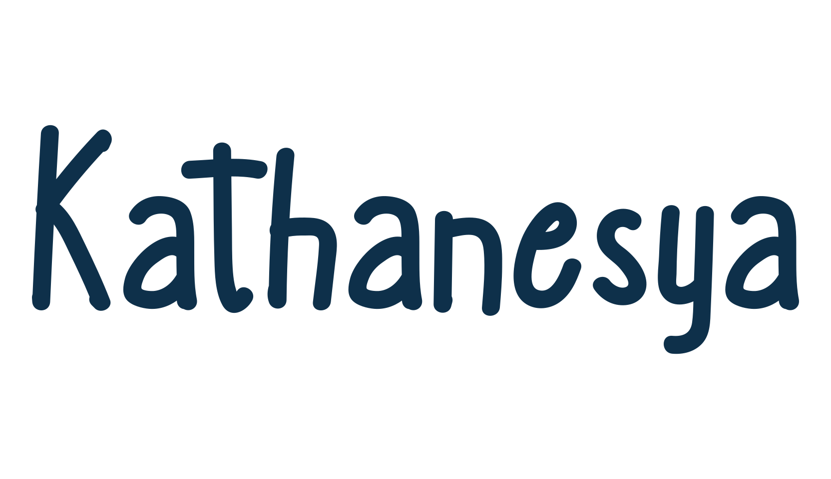 Kathanesya, script handwritten fancy decorative calligraphy font preview