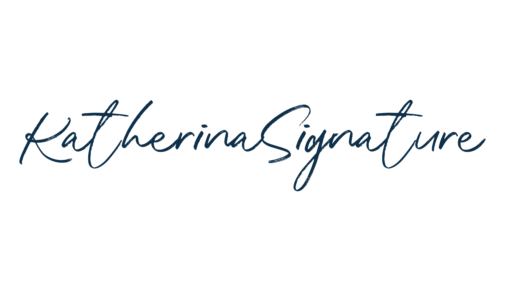 Katherina Signature, handwriting font preview