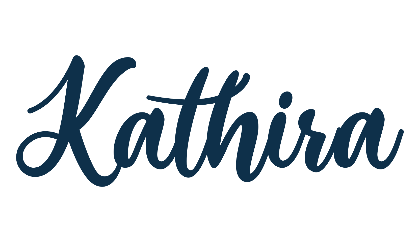 Kathira, script calligraphy fancy decorative font preview