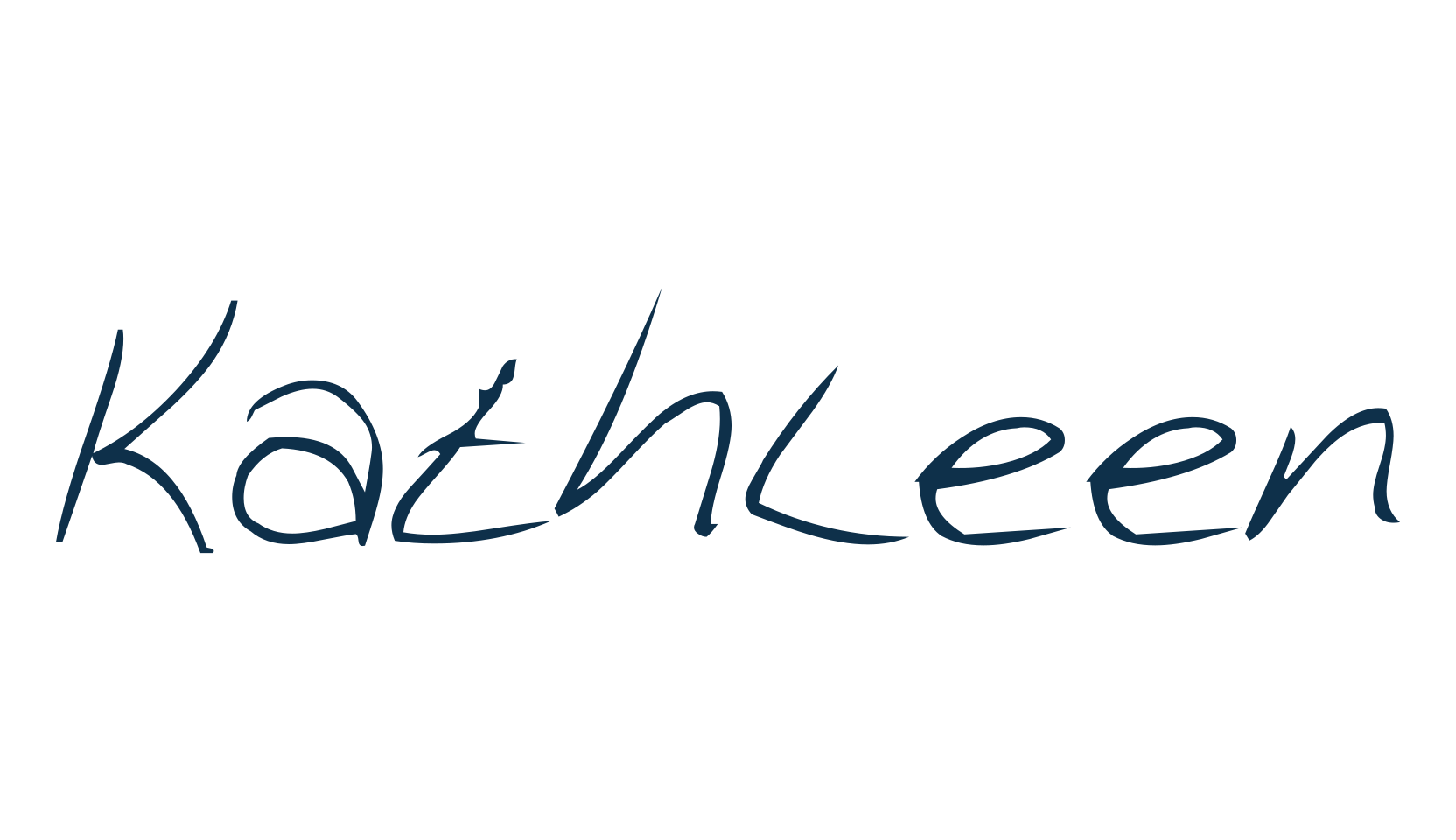 Kathleen, script handwritten fancy decorative calligraphy font preview