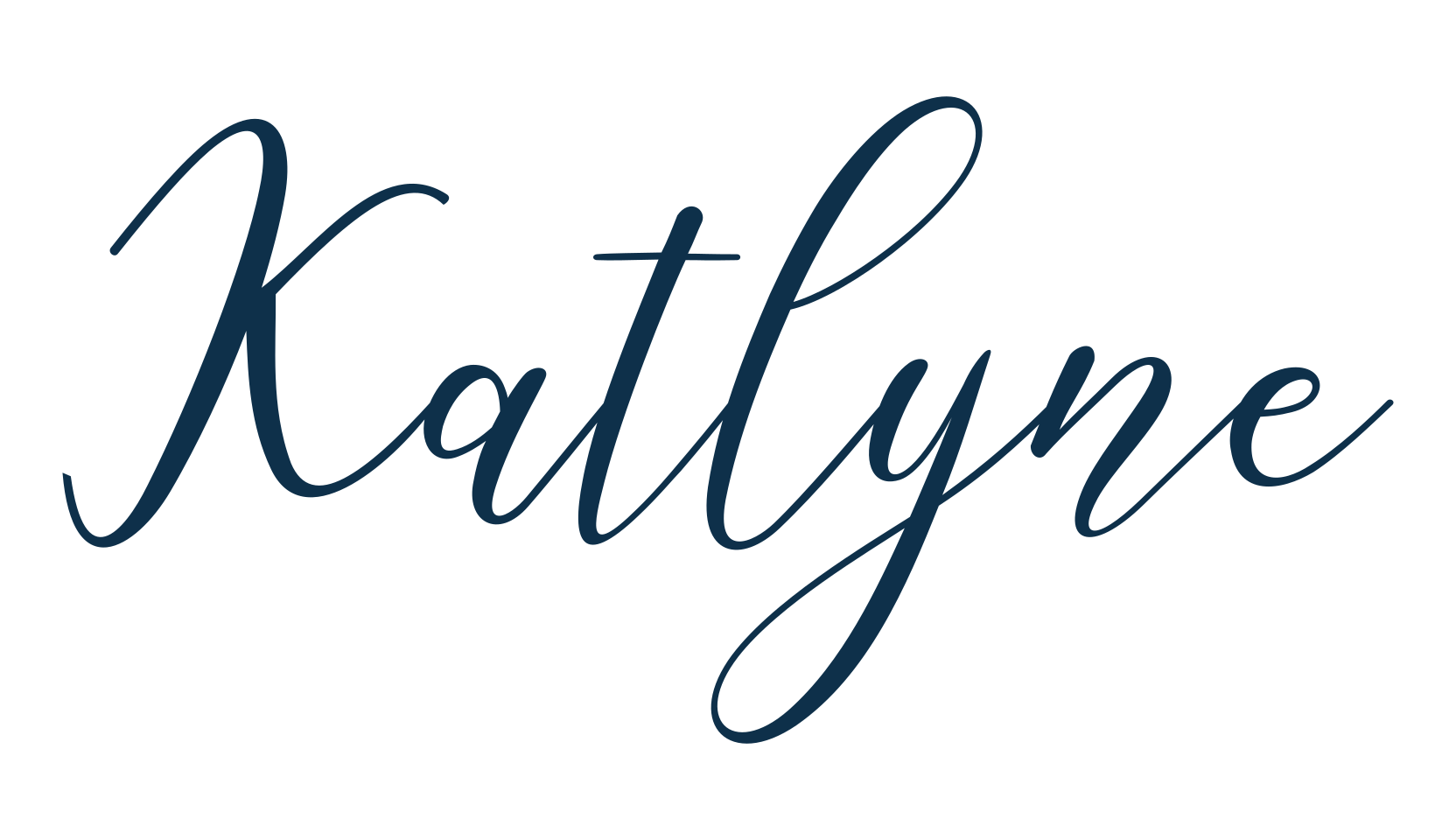 Katlyne, script calligraphy fancy decorative font preview