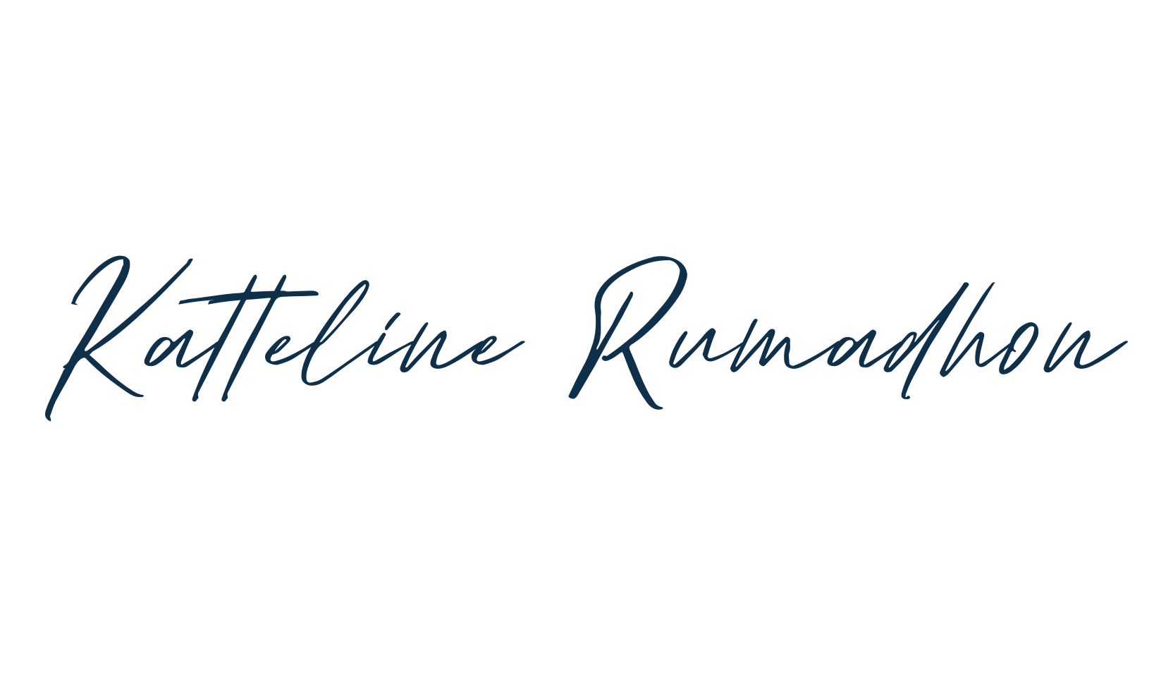 Katteline Rumadhon, script handwritten fancy decorative calligraphy font preview