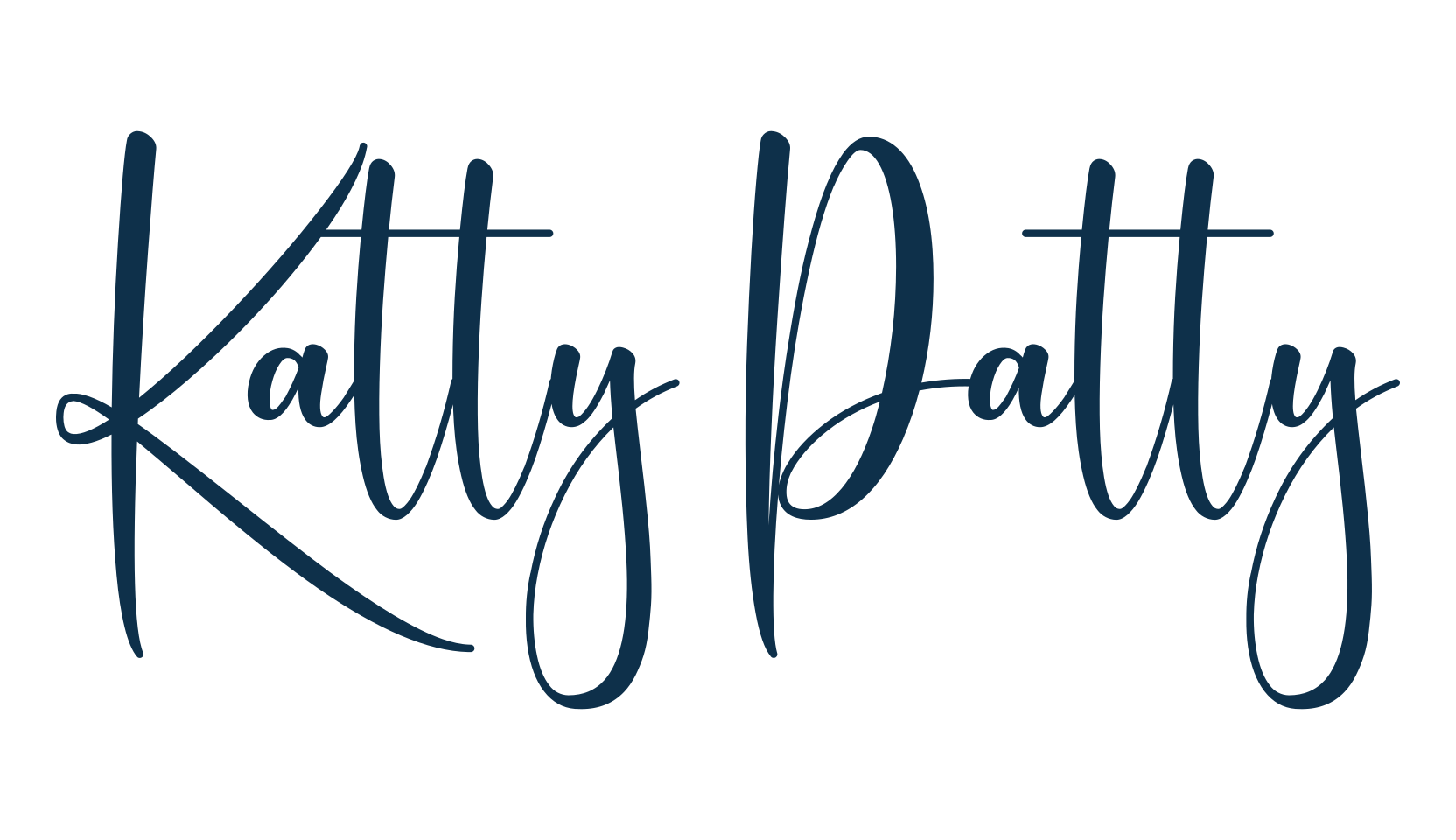 Katty Patty, script calligraphy fancy decorative font preview