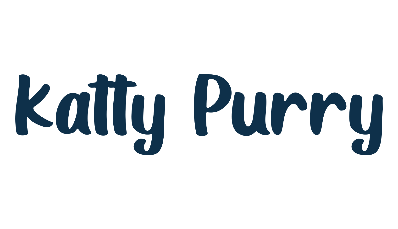 Katty Purry, various font preview