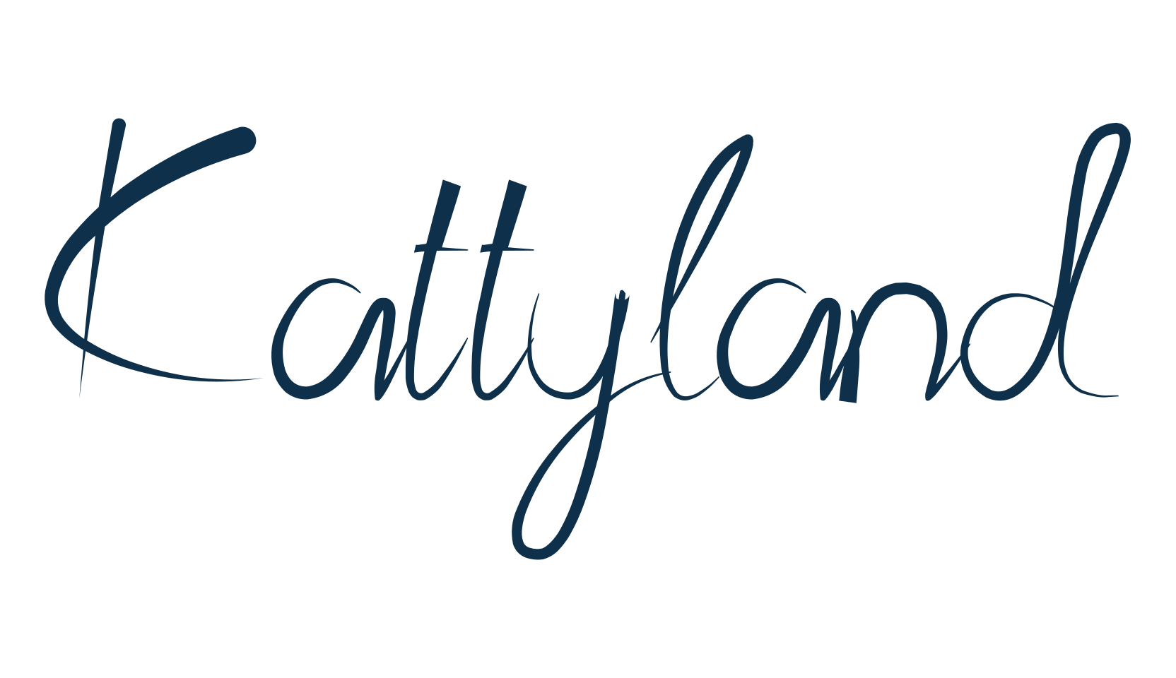 Kattyland, handwriting font preview