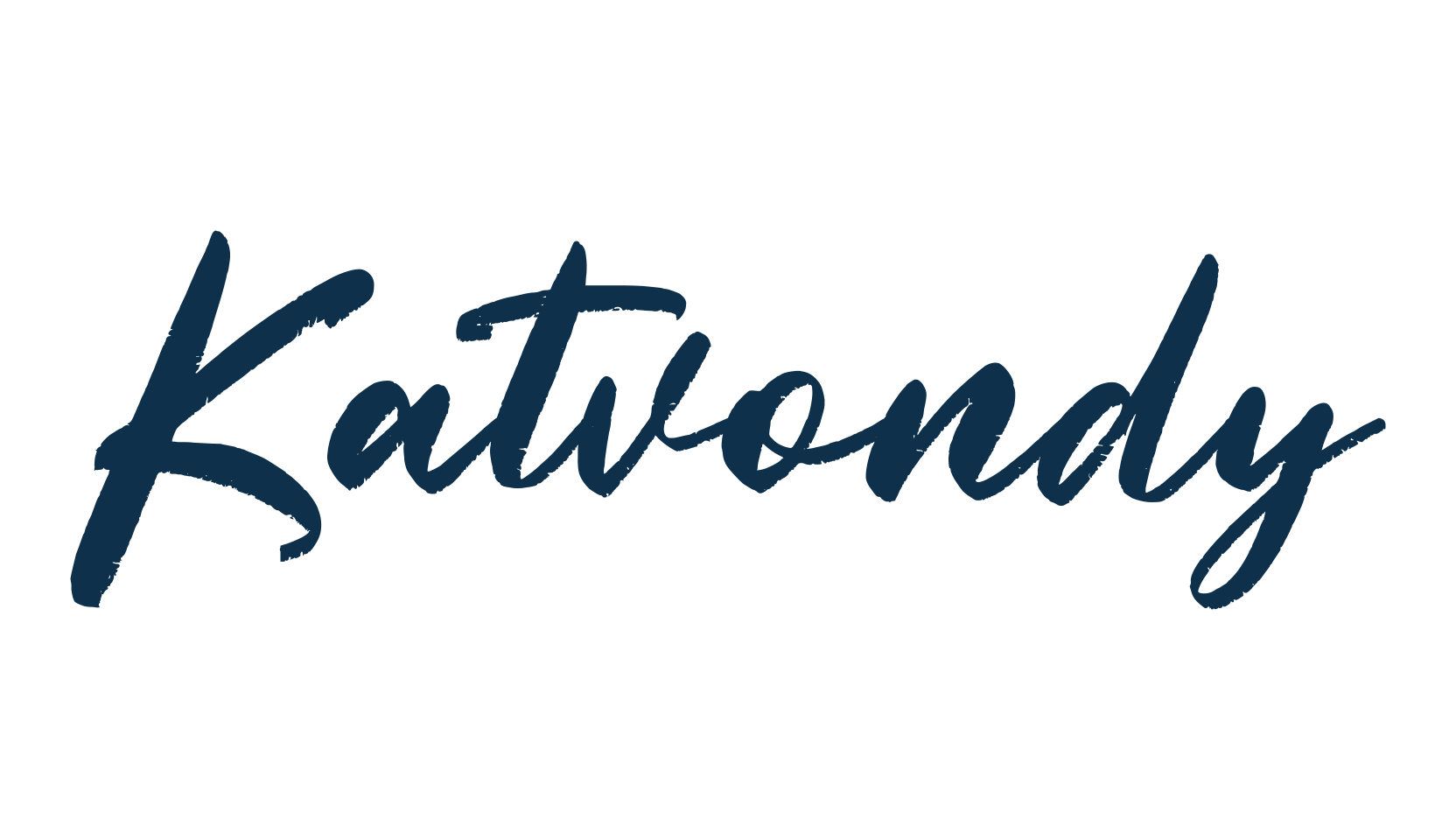 Katvondy, brush font preview