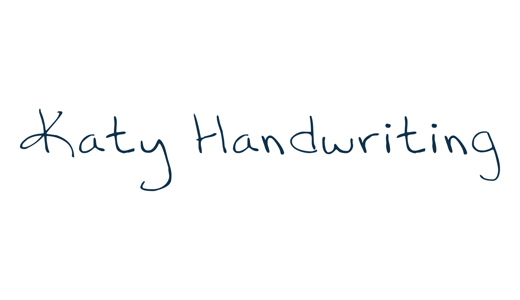 Katy Handwriting, handwriting font preview