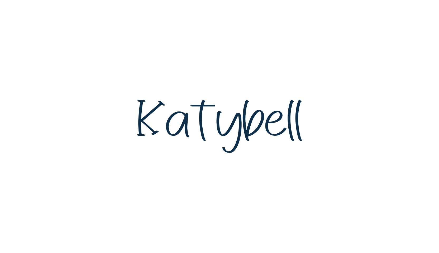 Katybell, fancy decorative font preview