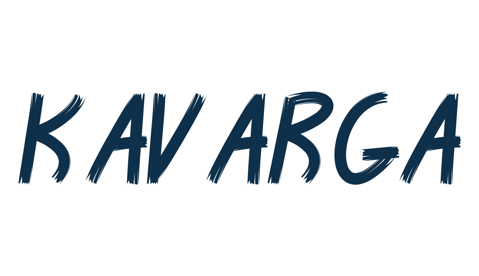 Kavarga, script brush fancy decorative calligraphy font preview