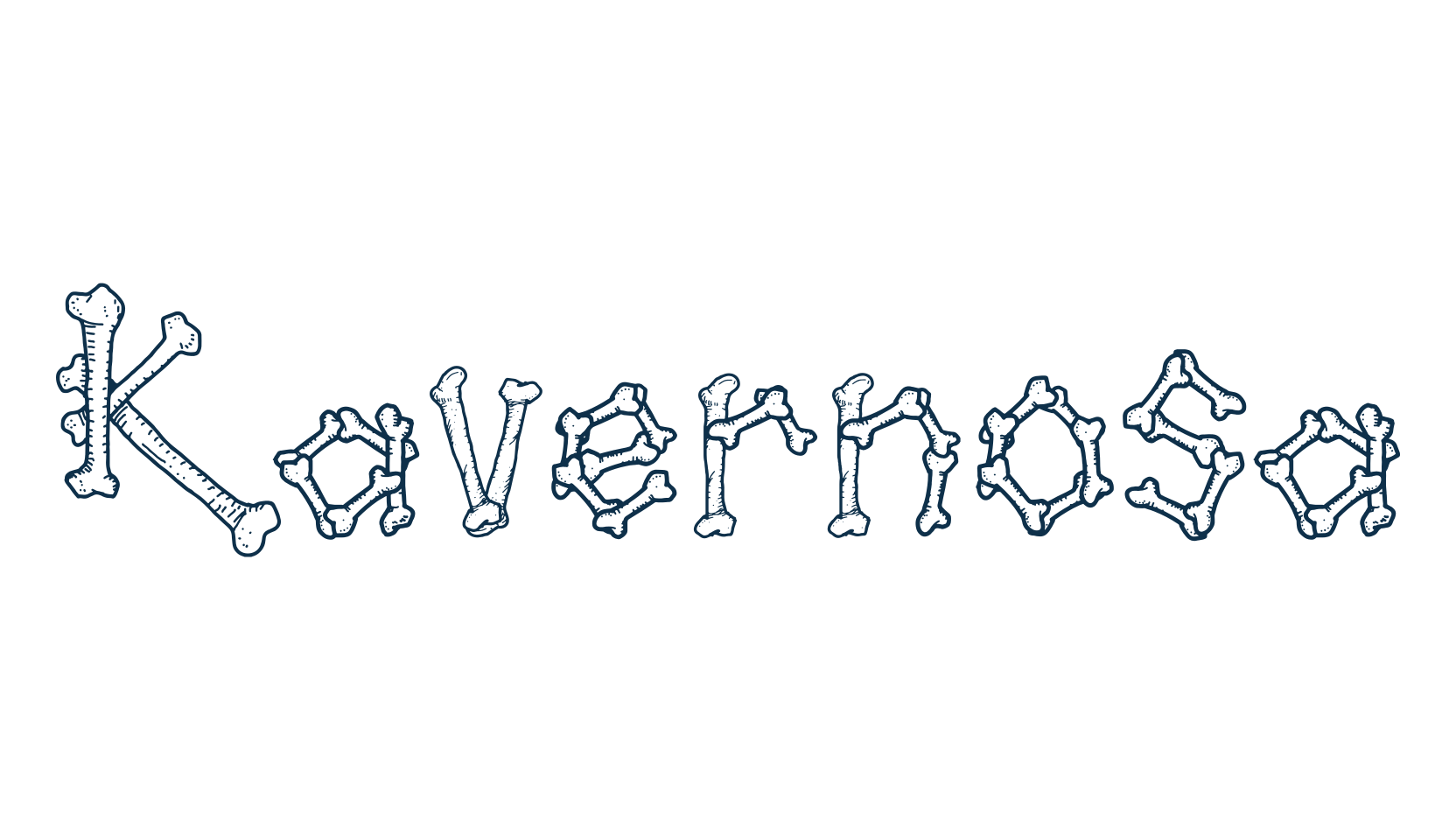 Kavernosa, fancy decorative font preview