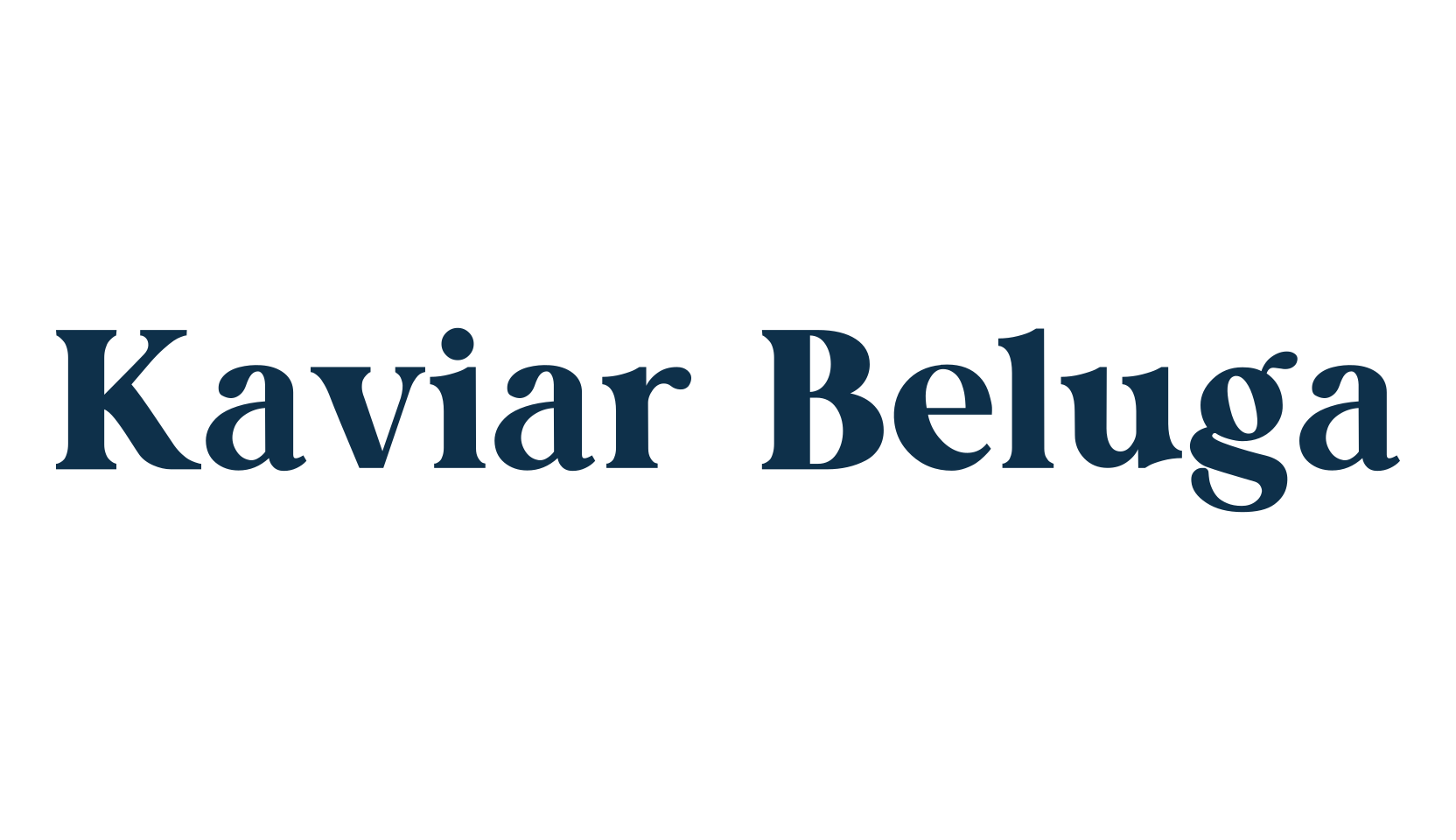 Kaviar Beluga, basic serif font preview