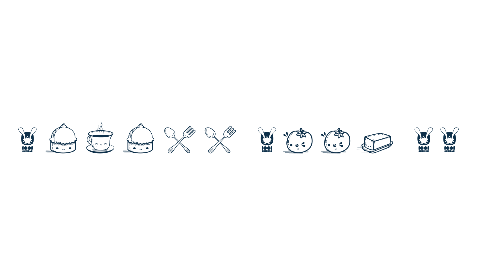 Kawaii Food II, fancy decorative font preview