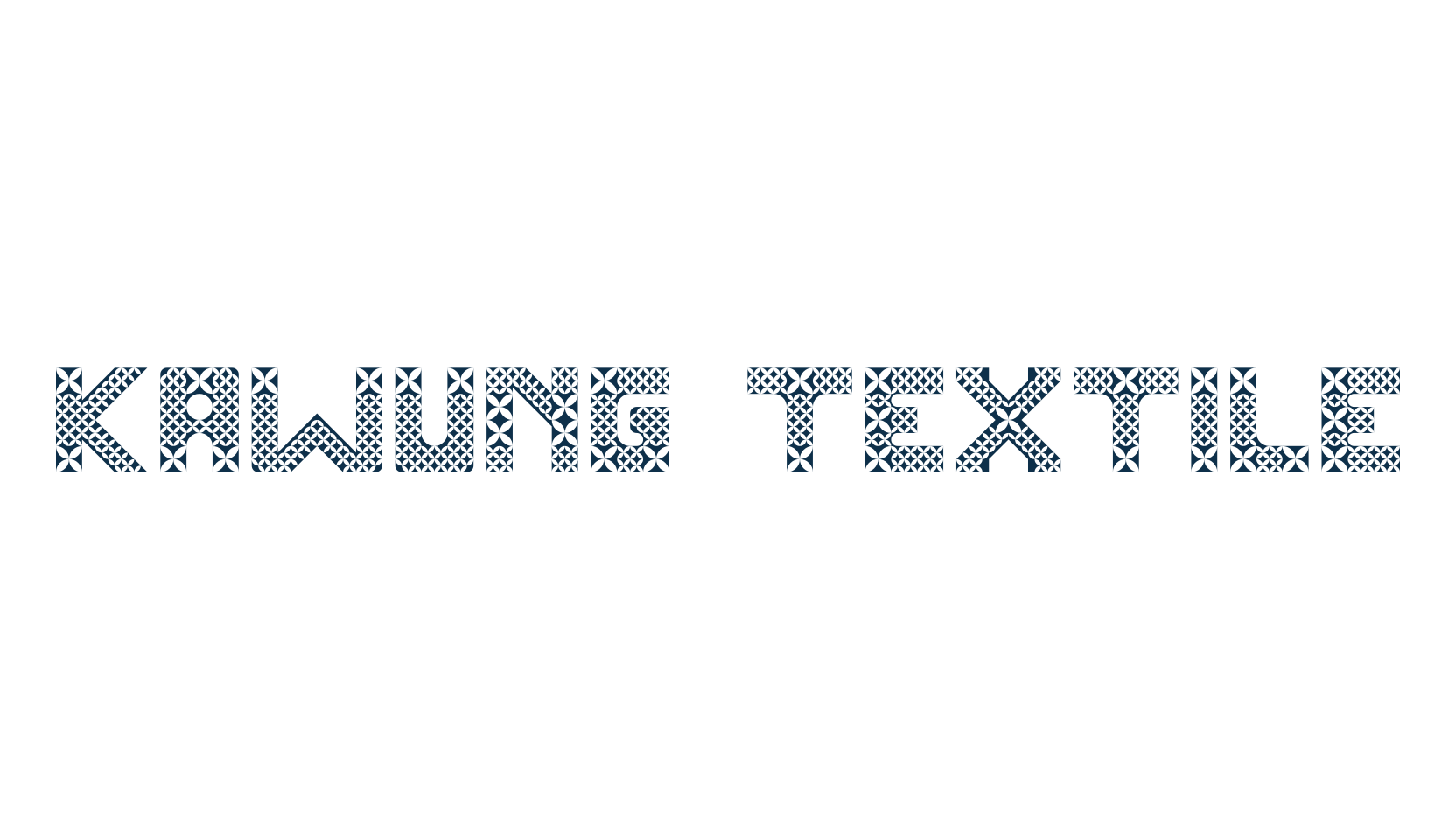 Kawung Textile, fancy decorative font preview