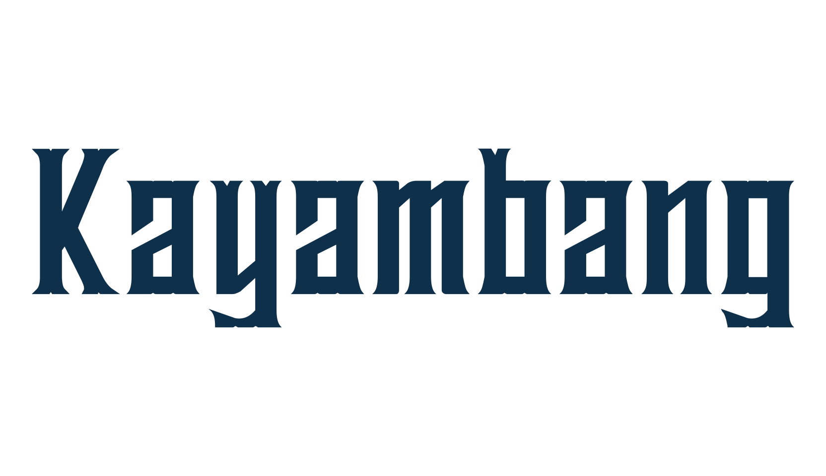 Kayambang, fancy various gothic font preview
