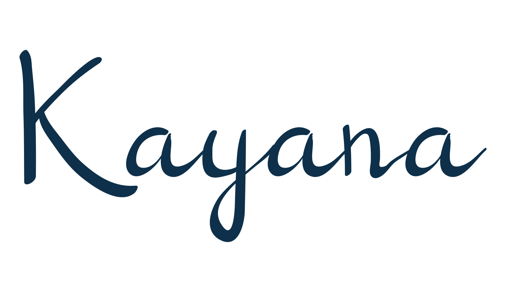 Kayana, handwriting font preview