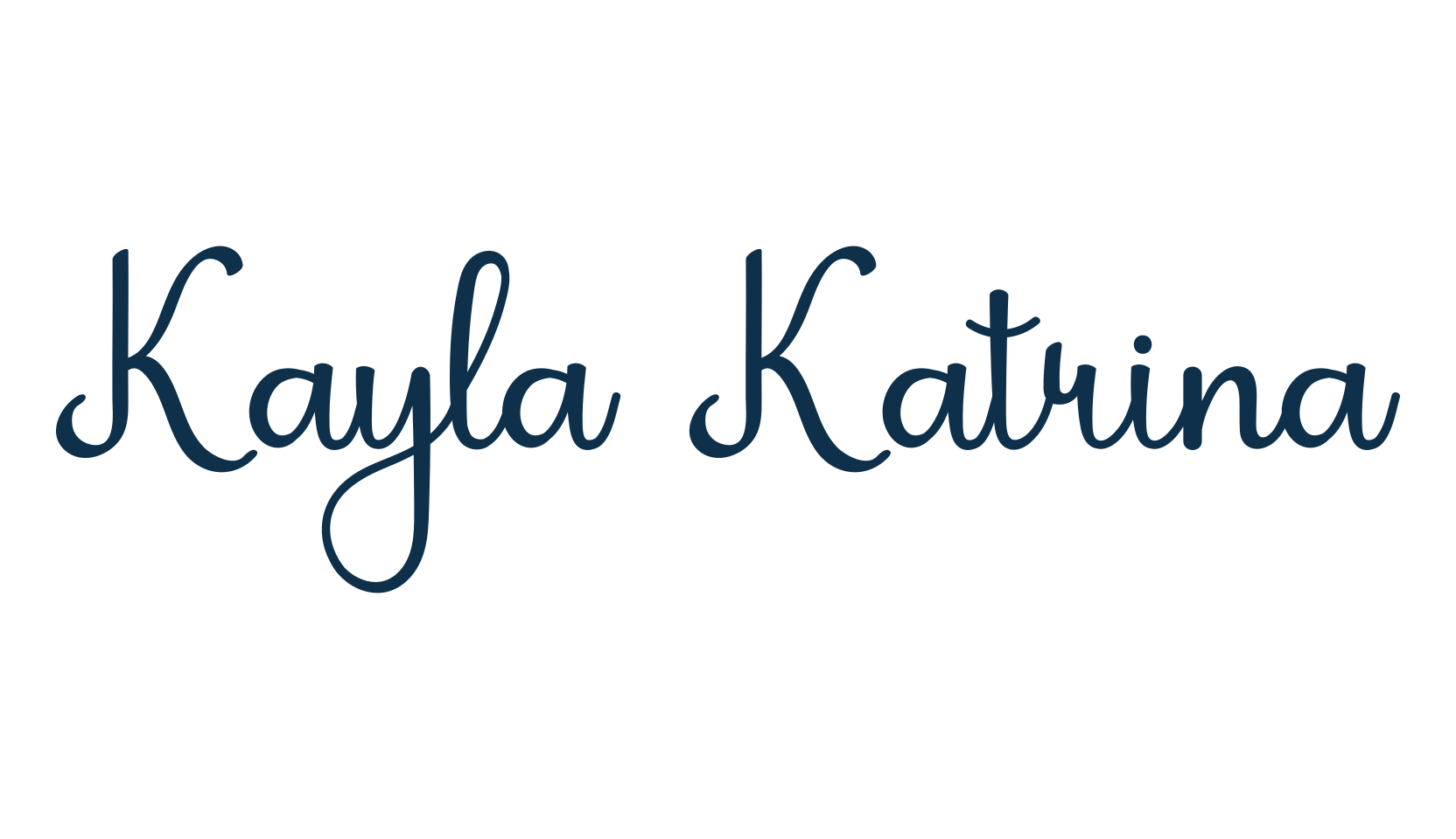 Kayla Katrina, script calligraphy fancy decorative font preview