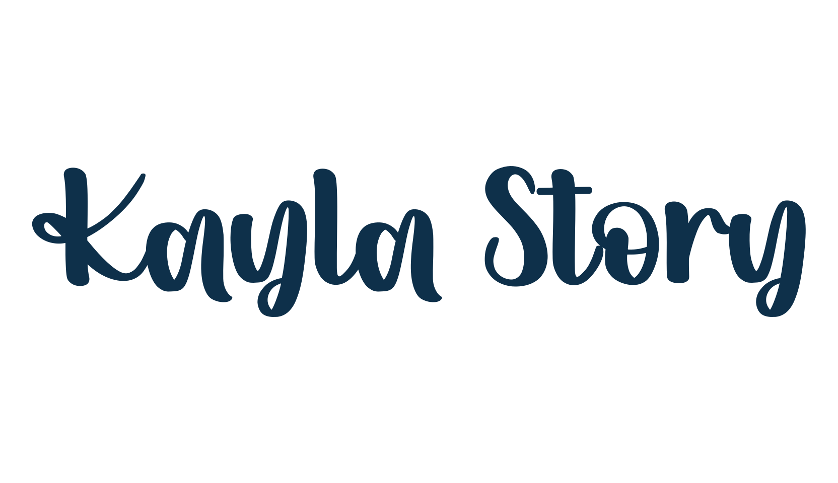 Kayla Story, fancy decorative font preview