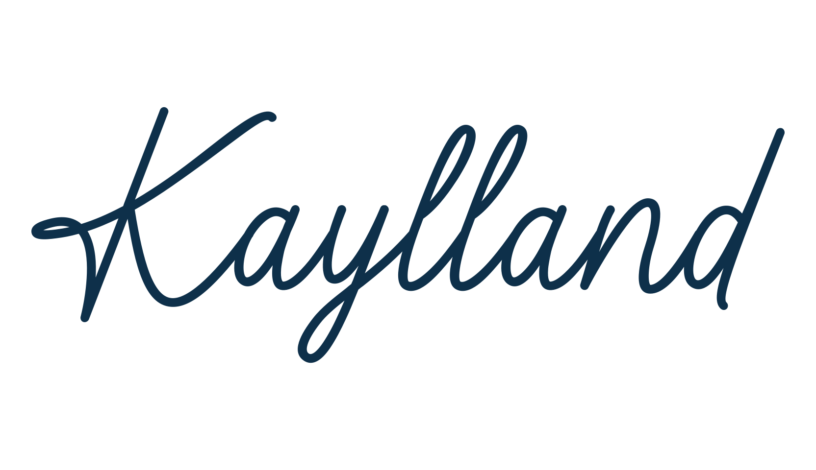 Kaylland, script handwritten fancy decorative calligraphy font preview