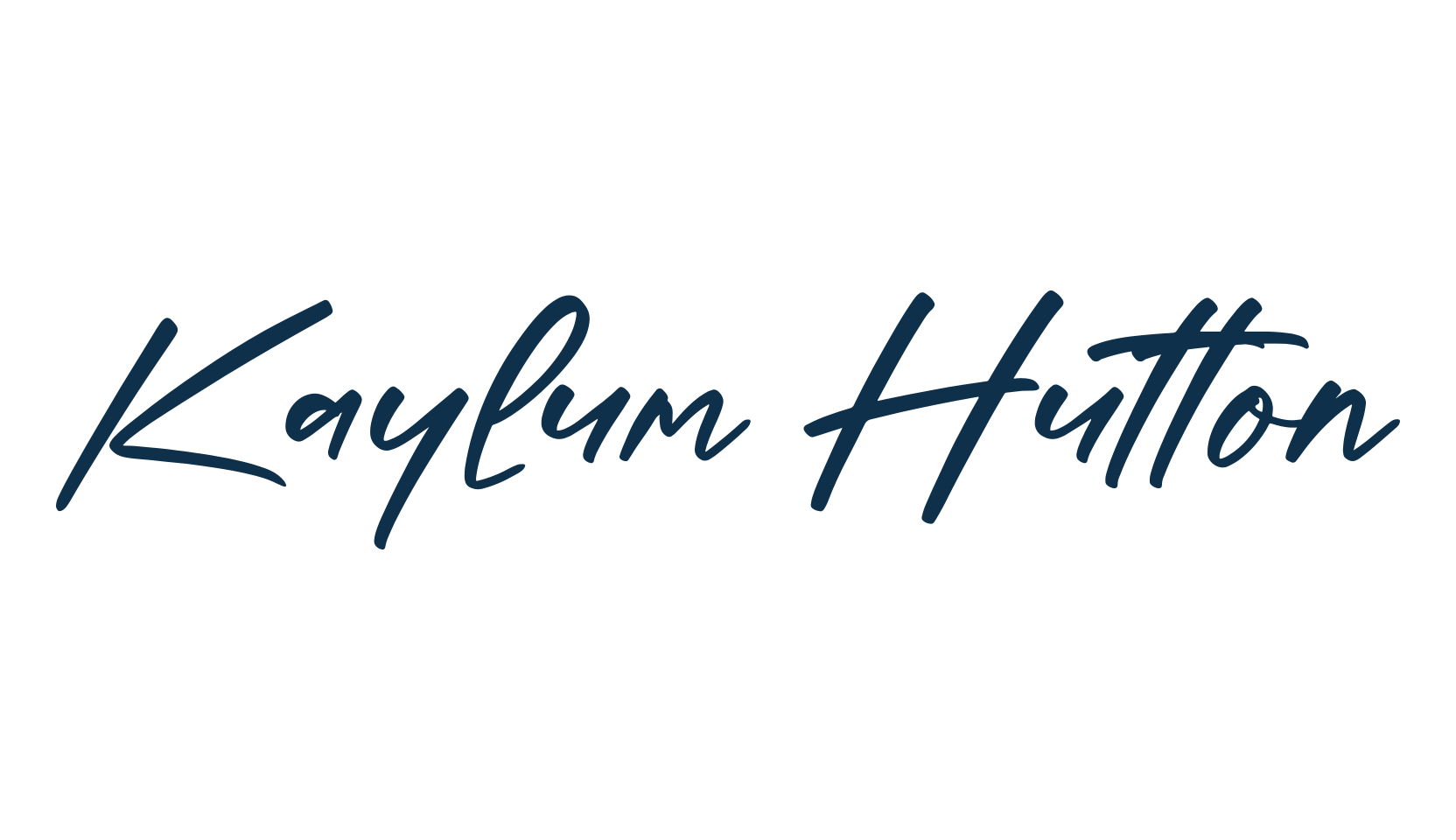 Kaylum Hutton, script handwritten fancy decorative calligraphy font preview