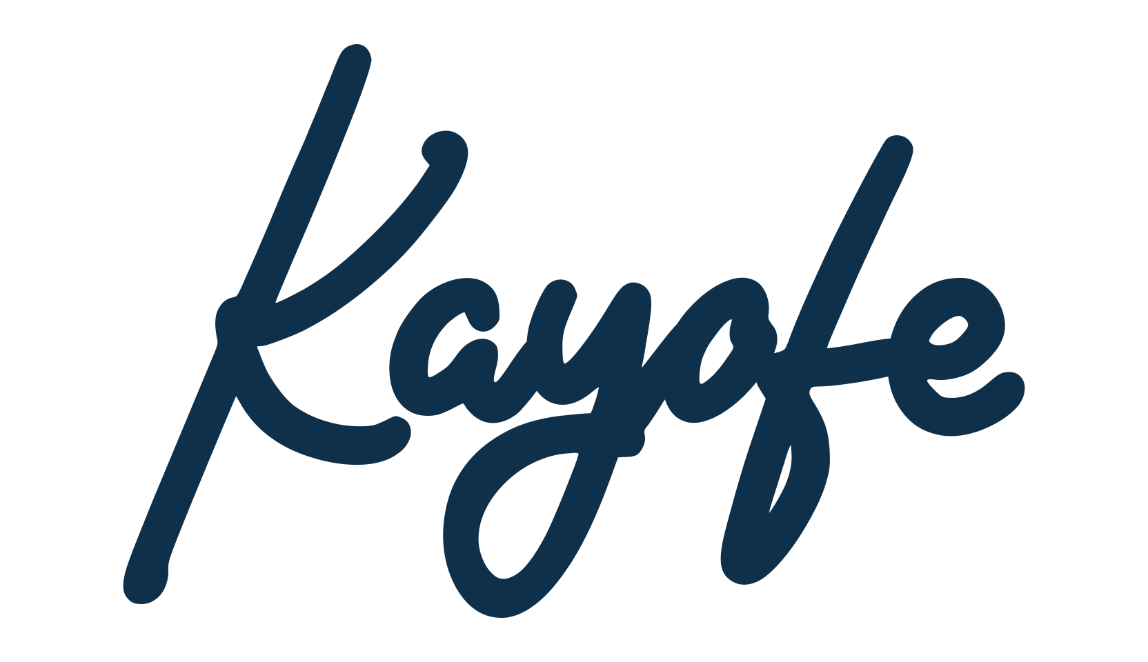 Kayofe, handwriting font preview