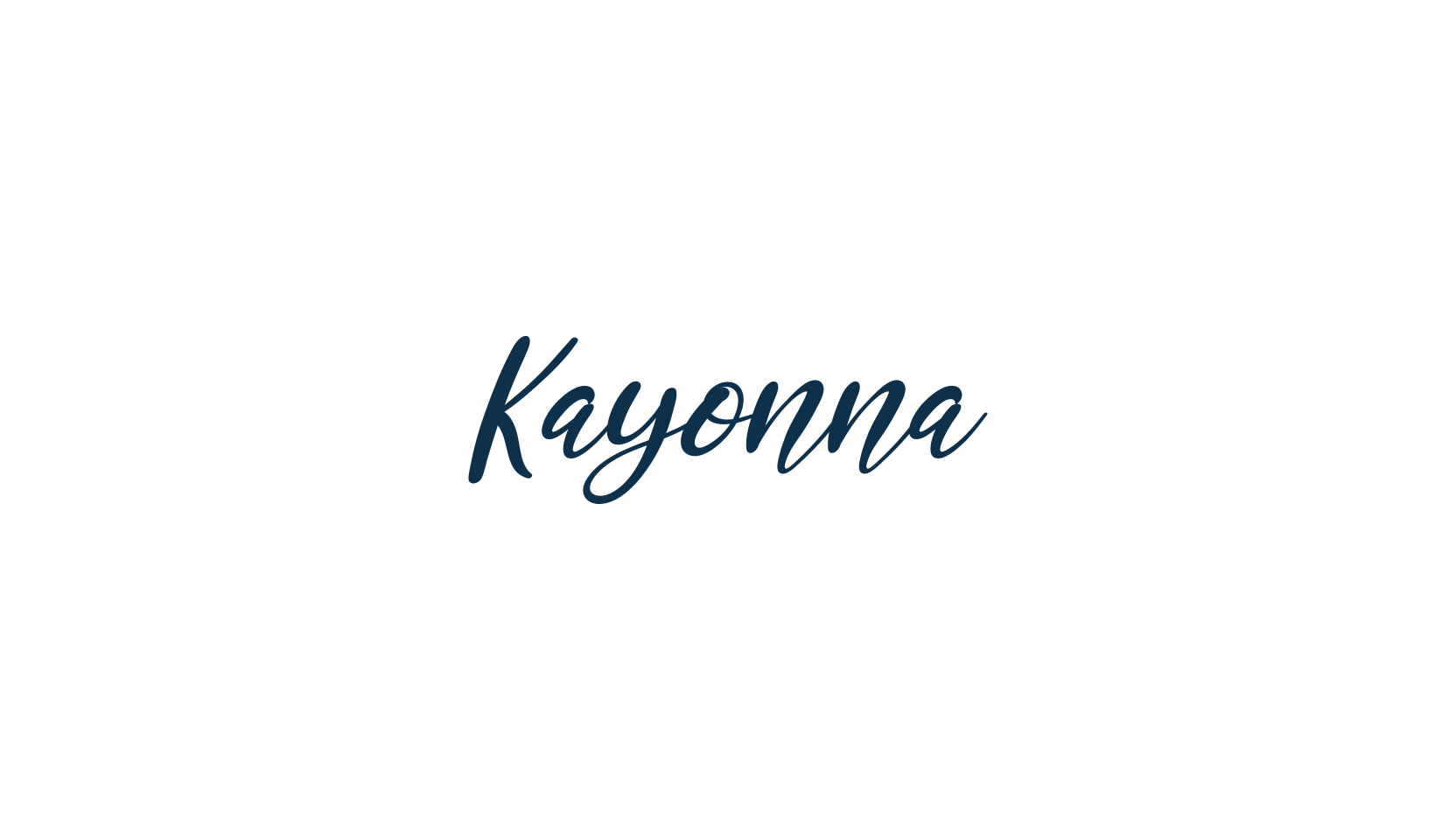 Kayonna, fancy various decorative script calligraphy font preview