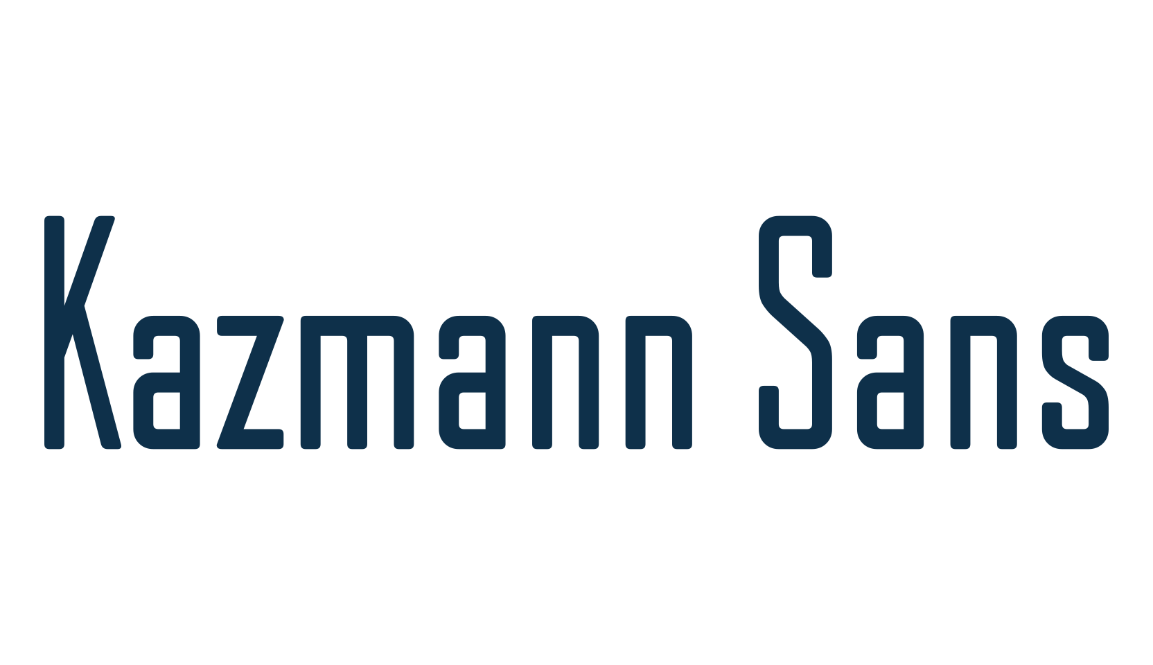 Kazmann Sans, sans serif font preview