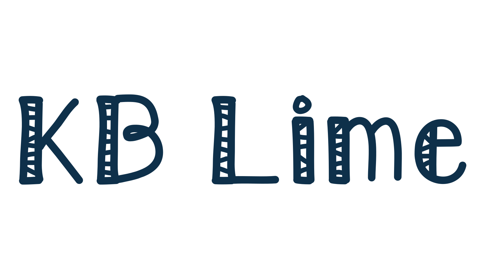 KB Lime, fancy decorative font preview