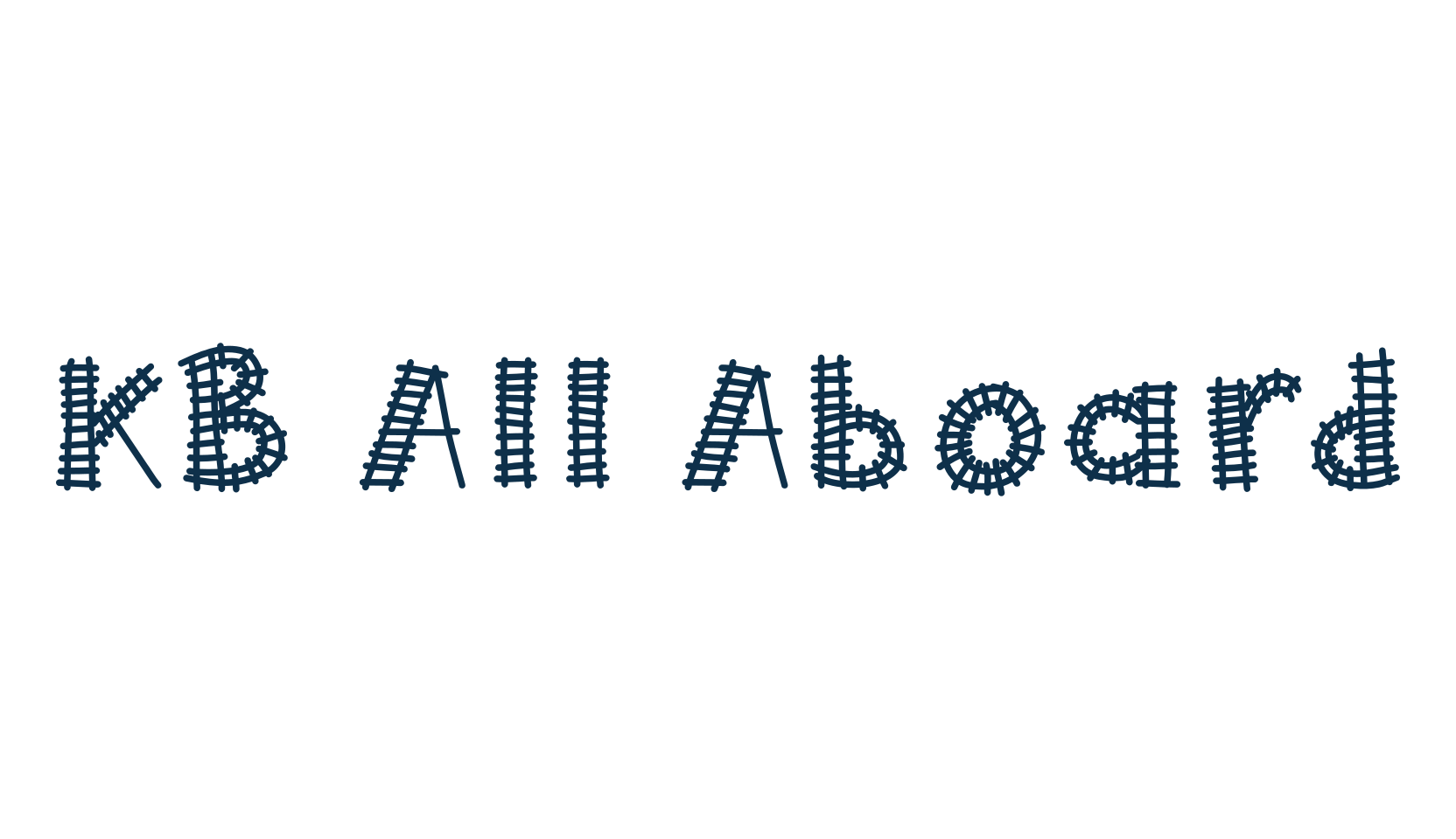KB All Aboard, fancy decorative font preview