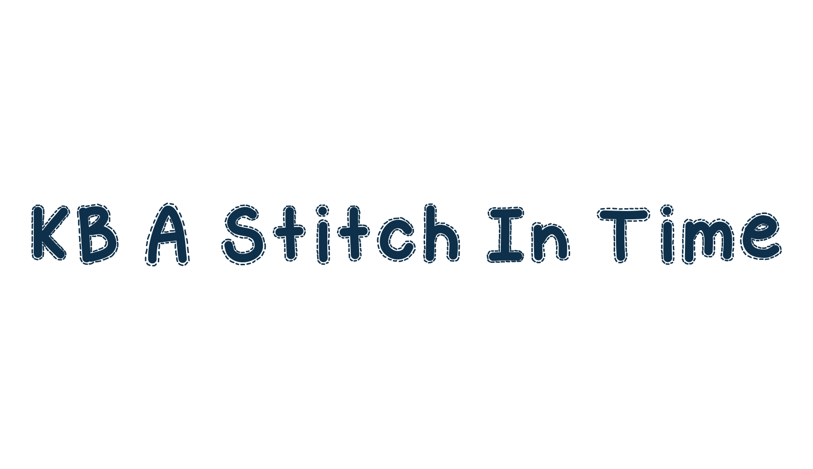 KB A Stitch In Time, various font preview